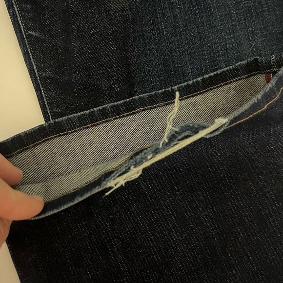 Lucky Brand Dark Wash Mid Rise Lolita Bootcut Stretch Ankle Denim Jeans Size 8 - Picture 16 of 16